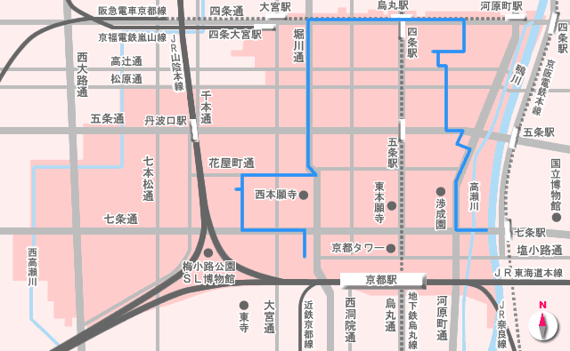 井戸・水址めぐりコース。道順は本文の通り